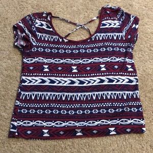 Cap sleeve, cross back, size small